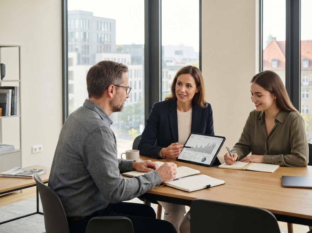 IGM Brokers Team bei der Arbeit an Risikomodellen